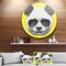 Designart - Funny Panda with Sunglasses' Disc Animal Metal Circle Wall Art